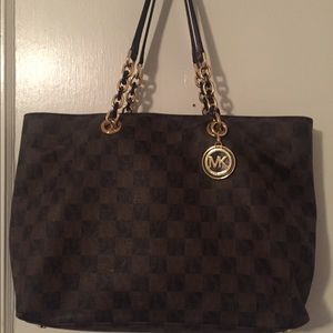 Authentic Michael Kors checkered purse
