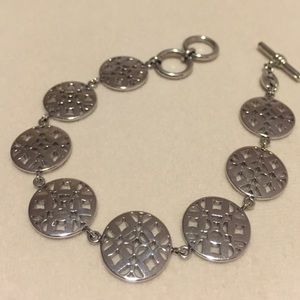 Fossil Silver Toggle Bracelet