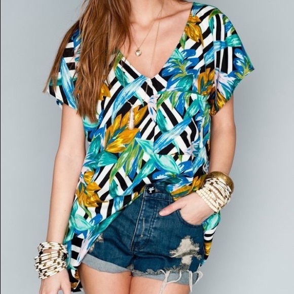Show Me Your Mumu tunic- birds of paradise - Picture 1 of 2