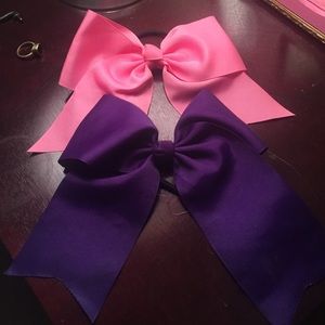 2 Cheer style hair bows