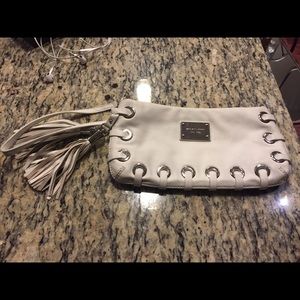 Michael Kors Leather Wristlet with Fringes