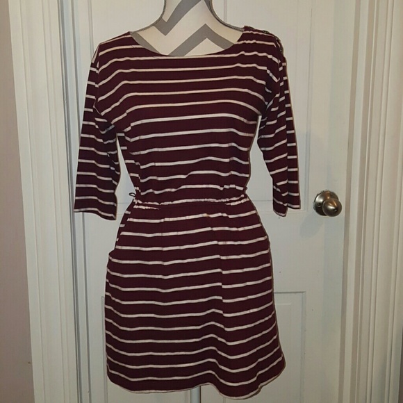 Stripped Dress with Pockets.