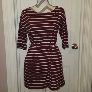 Stripped Dress with Pockets.