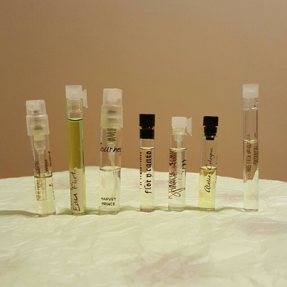 Lot of 7 perfume samples, Harvey Prince, Atelier