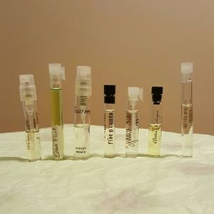Lot of 7 perfume samples, Harvey Prince, Atelier