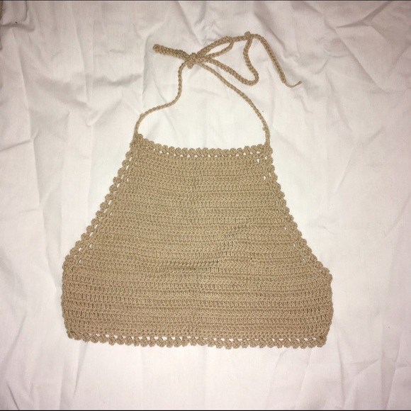 SOLD MERC Open back crochet bralette
