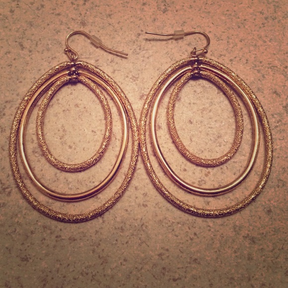 Gold hoop earrings