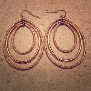 Gold hoop earrings