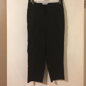 Stretch black Capri slacks