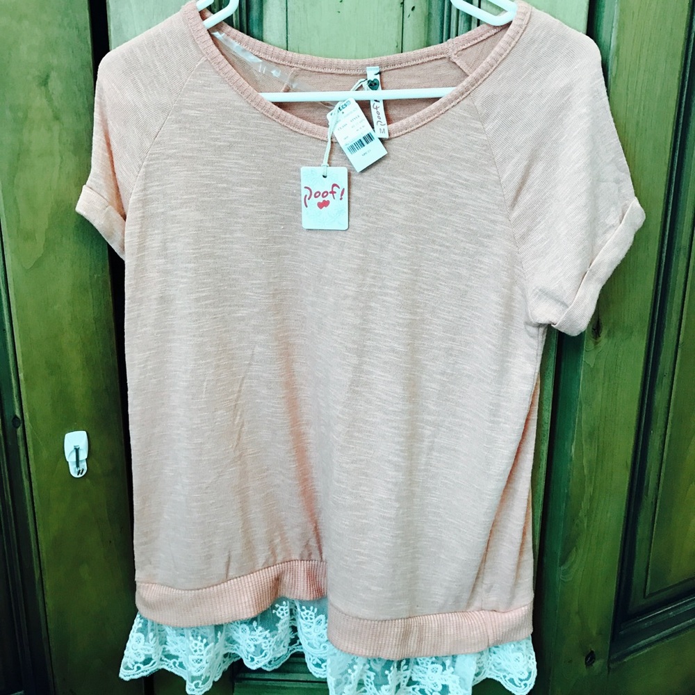 PINK FRINGED BOTTOM SHIRT