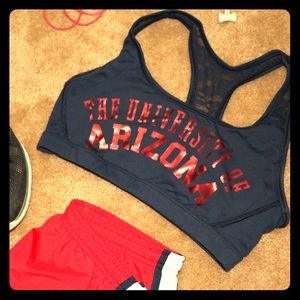 VS Pink University of Arizona Sports Bra