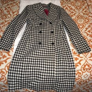 SOLD MERC Houndstooth woven trench coat