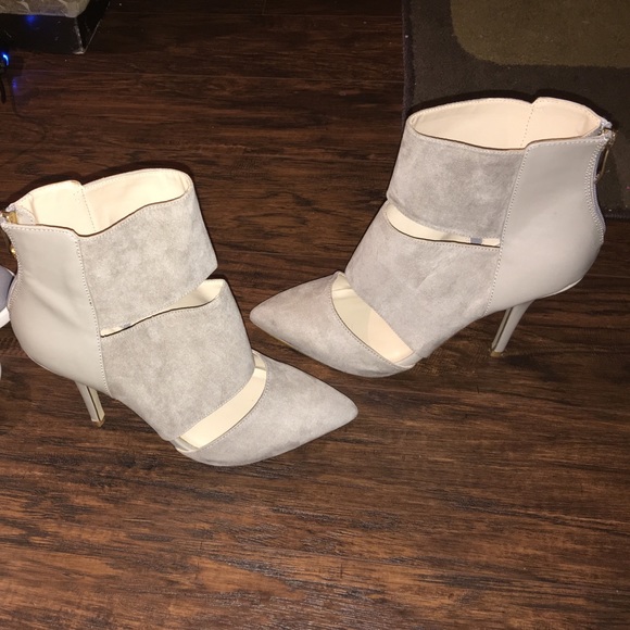 Call It Spring Shoes - Grey Cutout Heels