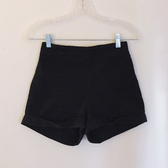 Black BDG High Waisted Shorts