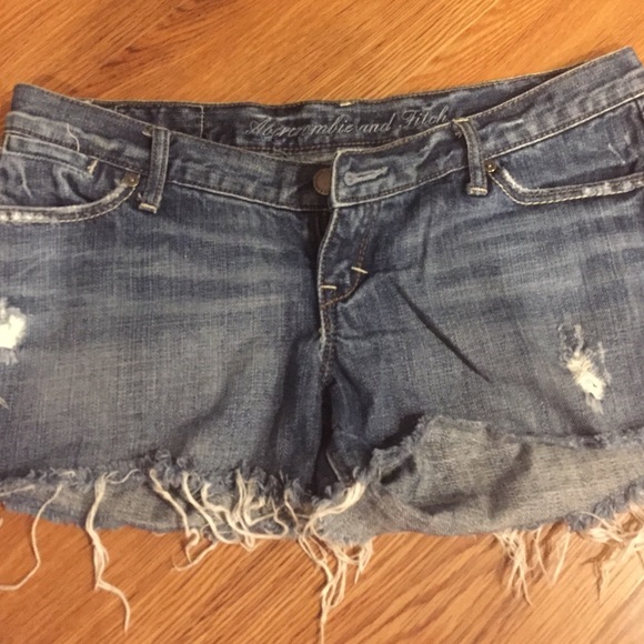 Abercrombie & Fitch distressed cutoff shorts