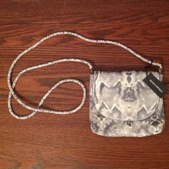 Banana Republic leather bag NWT