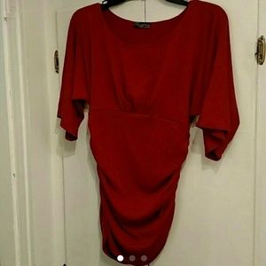 Sz M Body Central Ruched Sweater