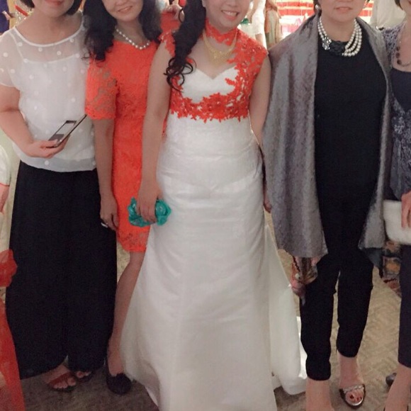 2 for 1 wedding gown - Mandarine collar bolero top - Picture 1 of 4