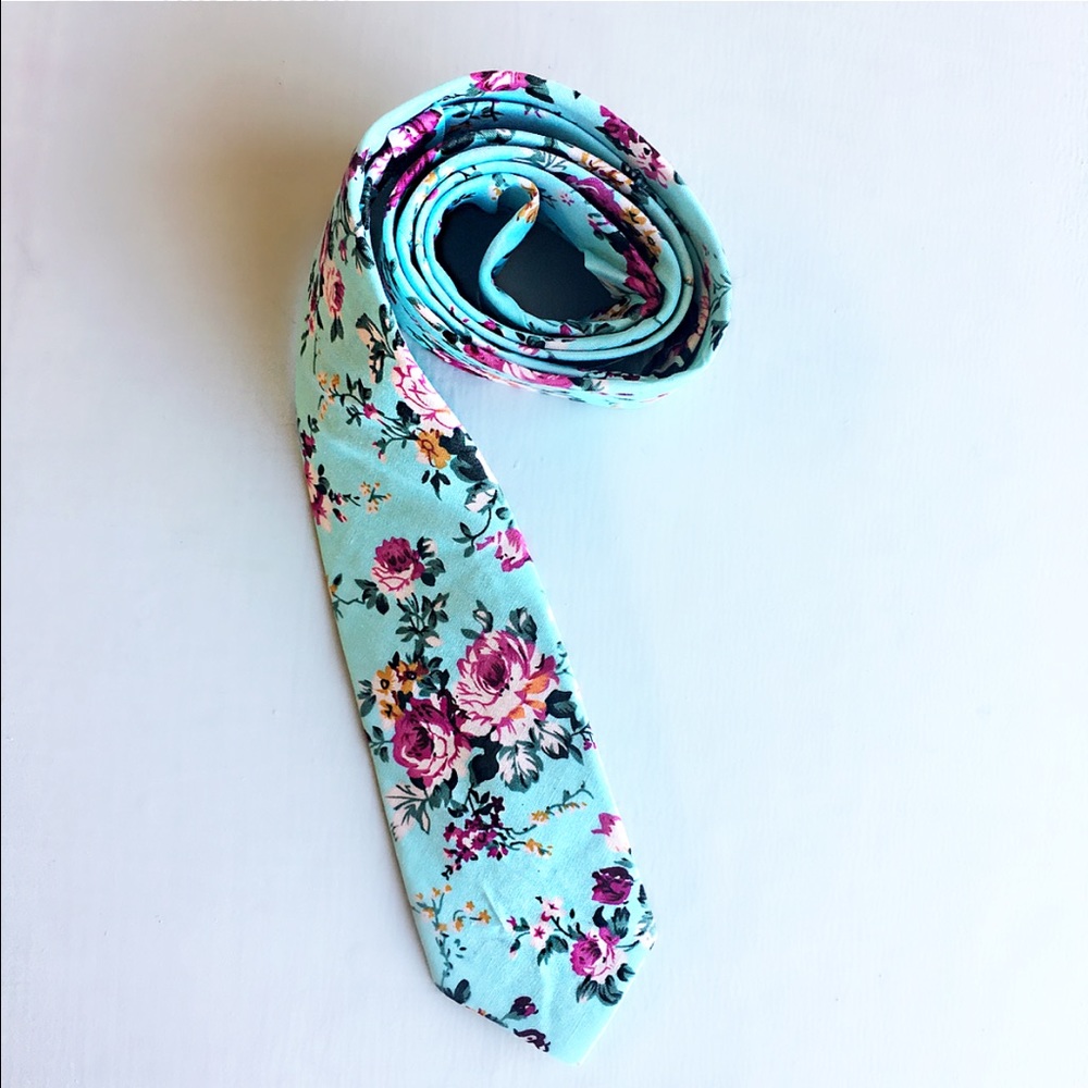 Men's vintage floral tie! - Picture 6 of 7