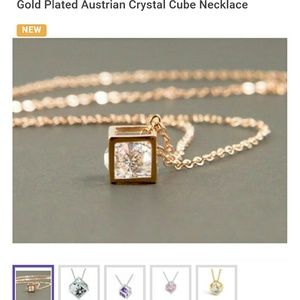 Cubed Necklace with Diamond accents