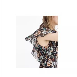 Zara V neck Midi Dress, Floral Printed, Cap Sleeve