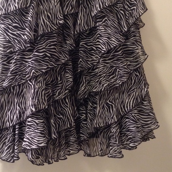 Zebra Print Skirt w/ Comfort Stretch Waist - Picture 2 of 3