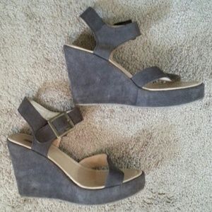 Urban Outfitters Gray Wedges