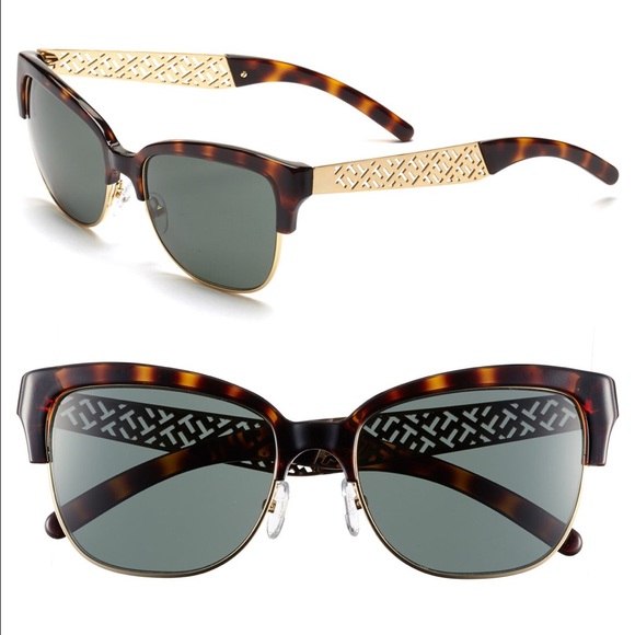 Tortoise shell and gold retro sunglasses