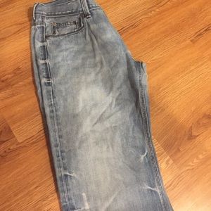 Men's slight distressed Decree jeans