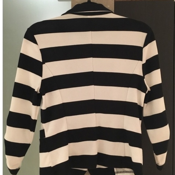 Nordstrom Modal Black Stripe Blazer - Picture 3 of 4