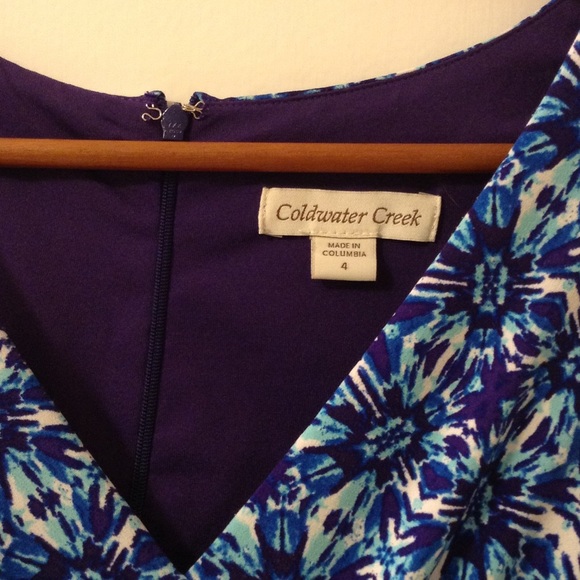 Coldwater Creek MultiColor Wrap-Look Dress - Picture 2 of 4