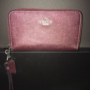 Coach wallet. Deep purple. Like new.