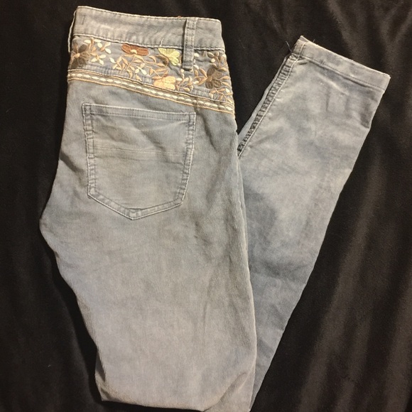 Free People baby blue corduroy  pants