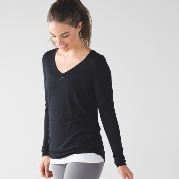 Yin times long sleeve ls lululemon black Boolux 2