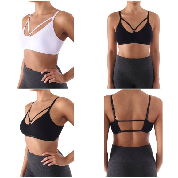 🐇Sexy Strappy Bralette - white - Picture 4 of 4