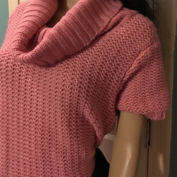 Pretty in Pink Cowl Tunic Sweater with Belt - Picture 4 of 4