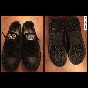 all black shoreline converse