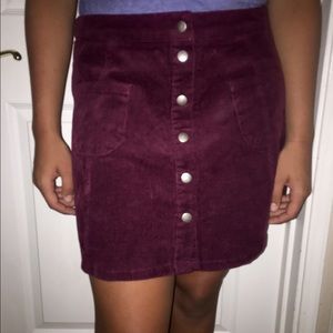 Brandy Melville burgundy Nanna skirt NWT