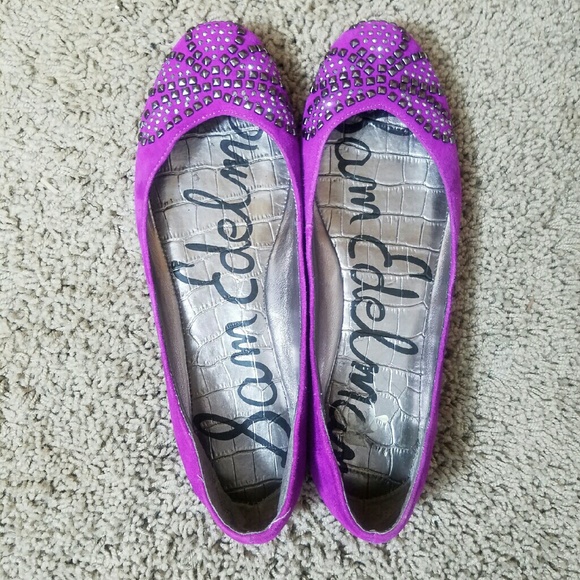 Sam Edelman Charleen Purple Suede Flat