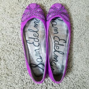 Sam Edelman Charleen Purple Suede Flat