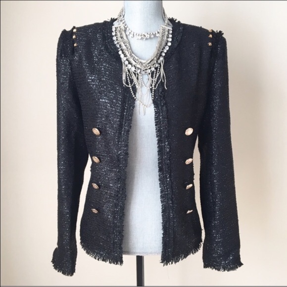 Rock stud Contemporary classic tweed jacket - Picture 3 of 3