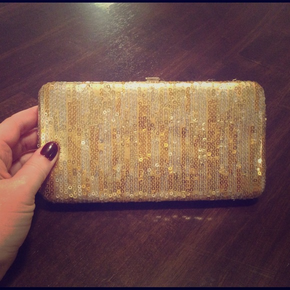 Handbags - Sparkly gold wallet