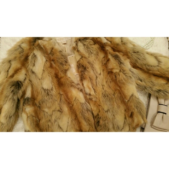 Michael Kors Faux Fur Coat jacket sm