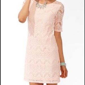 Forever 21 white detailed dress