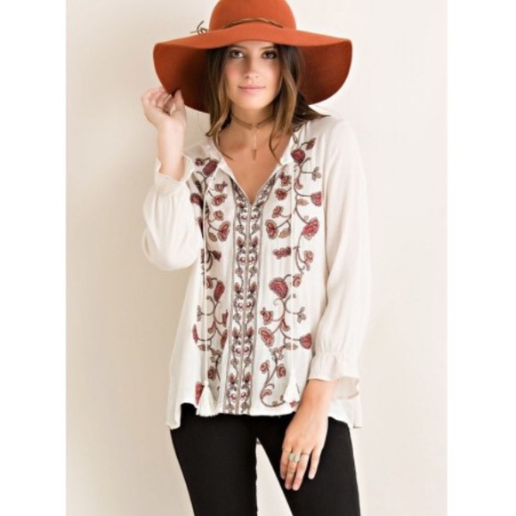 Embroidered Top - Picture 2 of 4