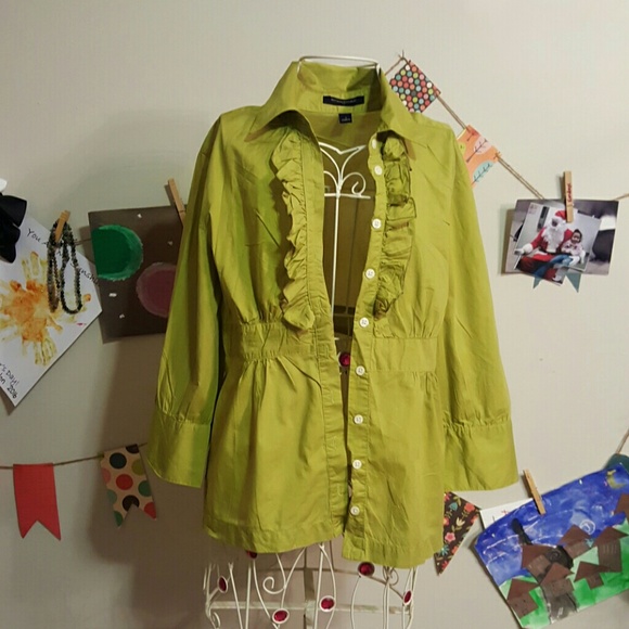 Beautiful green button up shirt