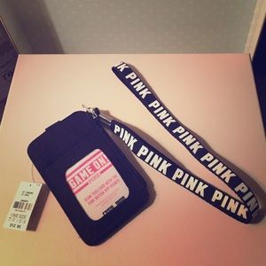 Victoria's Secret Pink Lanyard & ID case