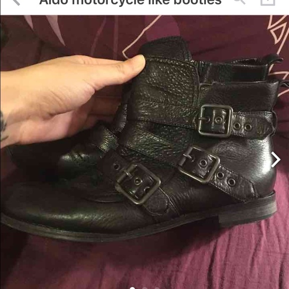 Aldo motorcycle like booties