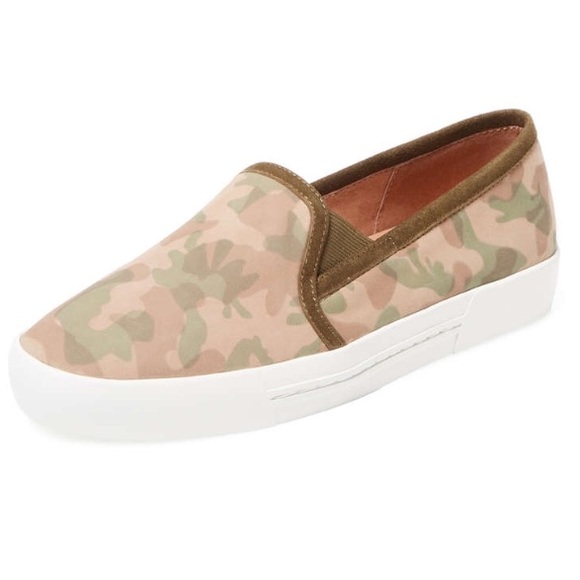 Joie huxley printed leather slip-on sneaker