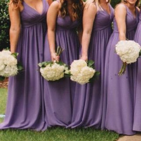Bill Levkoff Purple Bridesmaid Dress